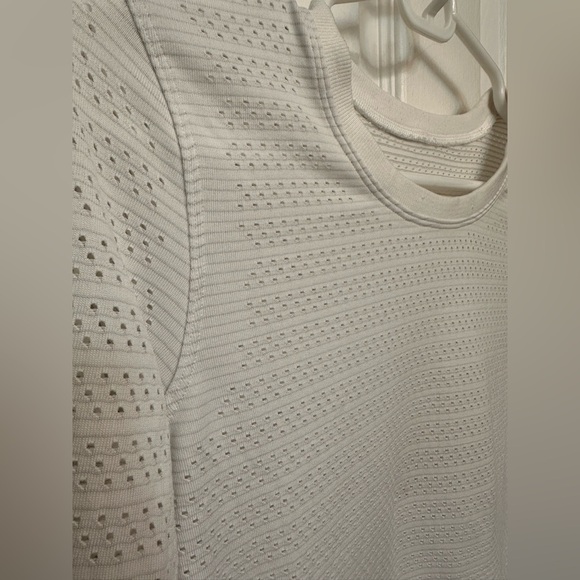 Lululemon Breeze By Long Sleeve Women's Large White Silverescent Run - Picture 4 of 5